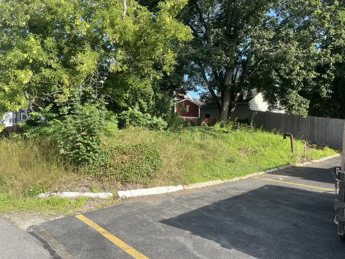 Commercial lot cleanup - Before