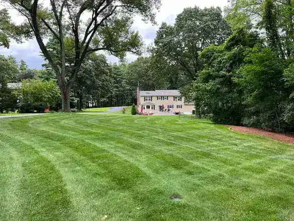 Residential lawn mowing striping